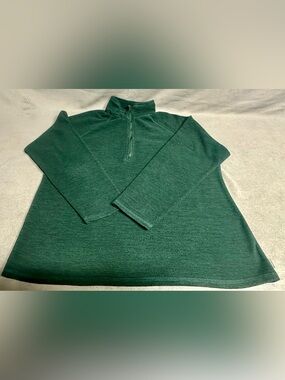 Eddie Bauer Deep Green Half-Zip Sweater